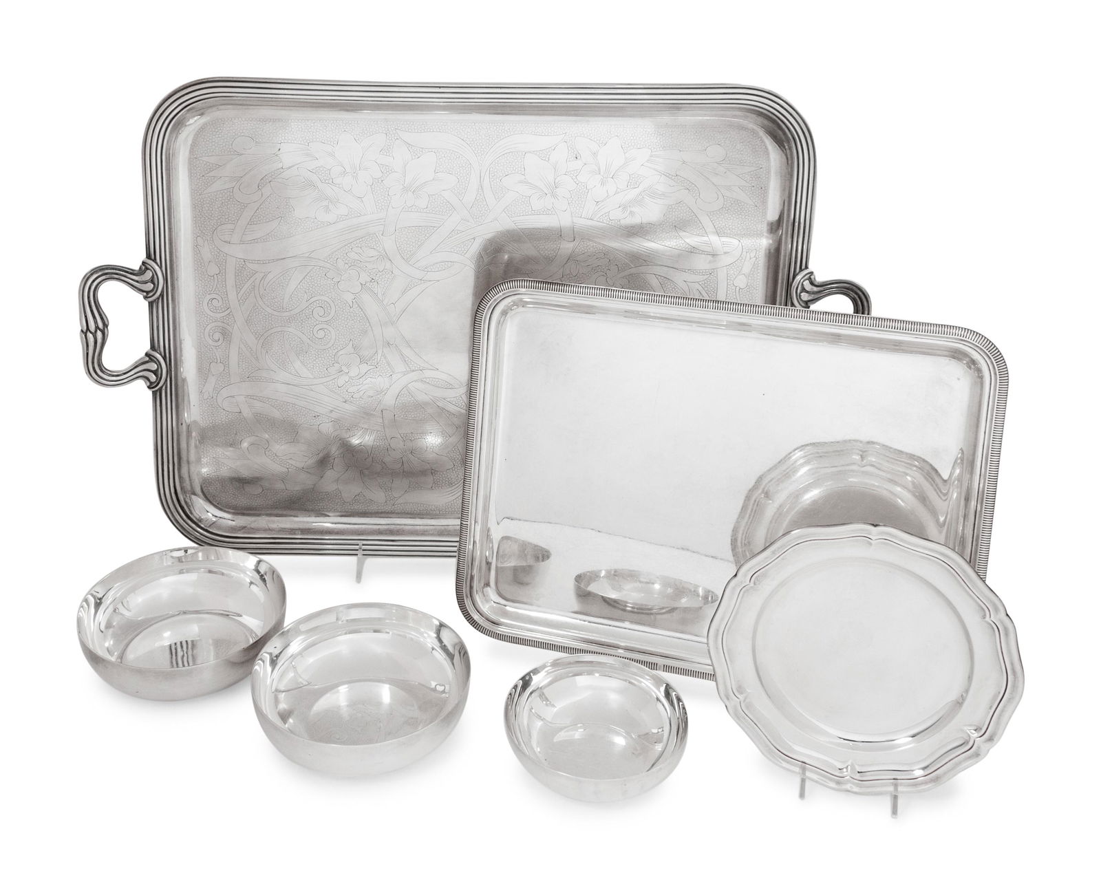 A Group of Six Christofle Silver-Plate Articles (1 of 6)