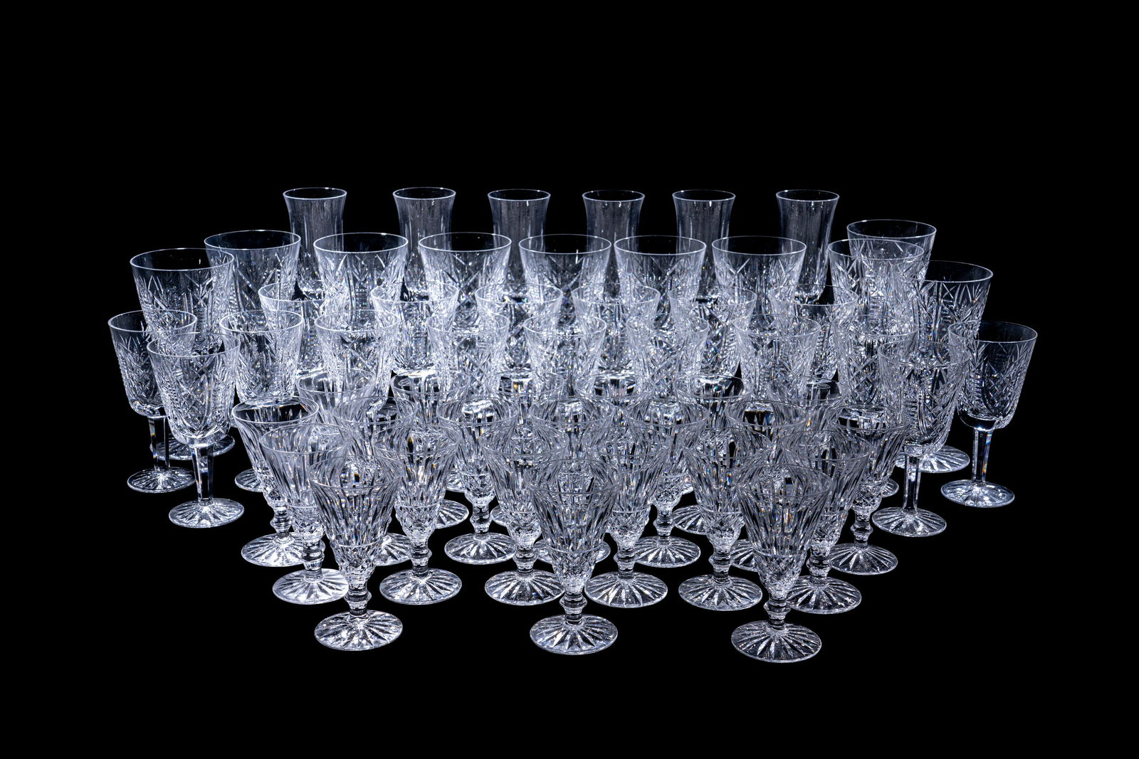 A Group of Irish Cut Glass Stemware (1 of 4)