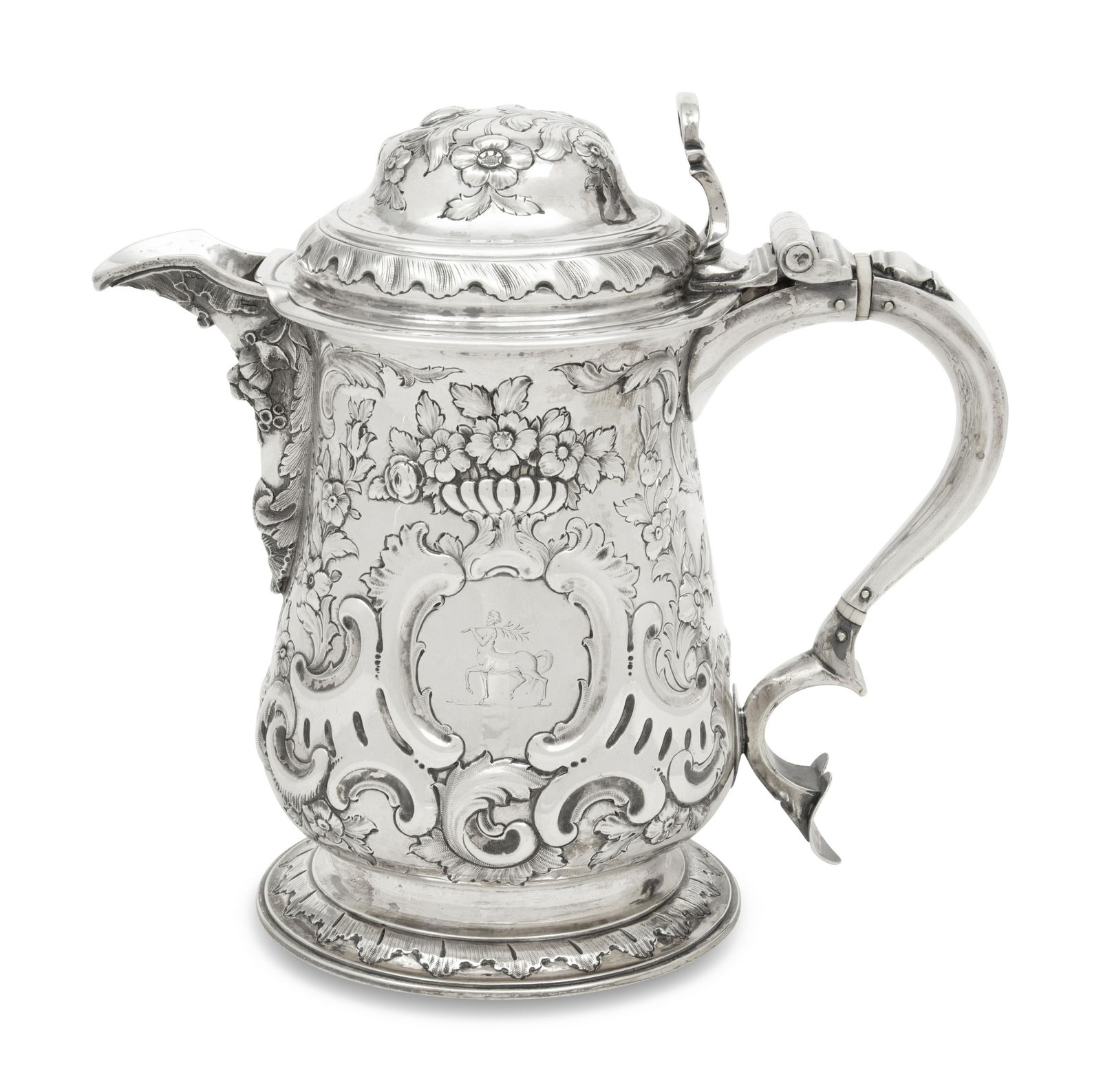 A George II Silver Covered Tankard (1 of 4)