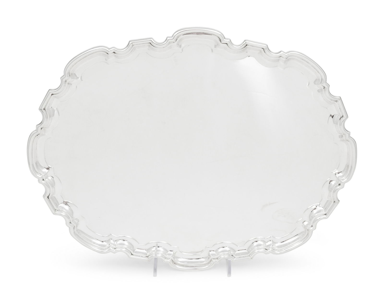 An English Silver Serving Tray Retailed by Tiffany and Co. (1 of 4)