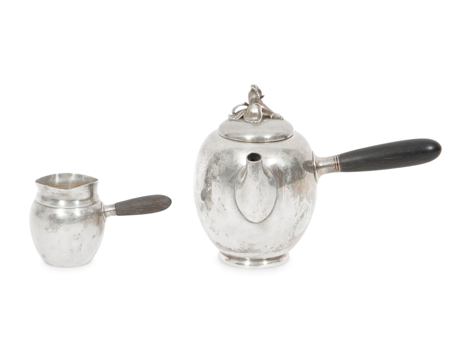 An American Silver Chocolate Pot and Milk Jug (1 of 4)