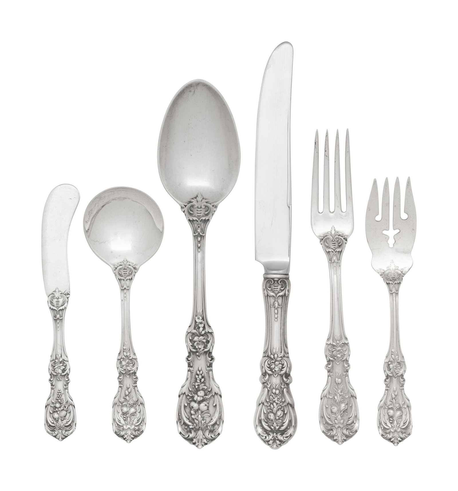 A Reed and Barton Francis I Silver Flatware Service (1 of 4)