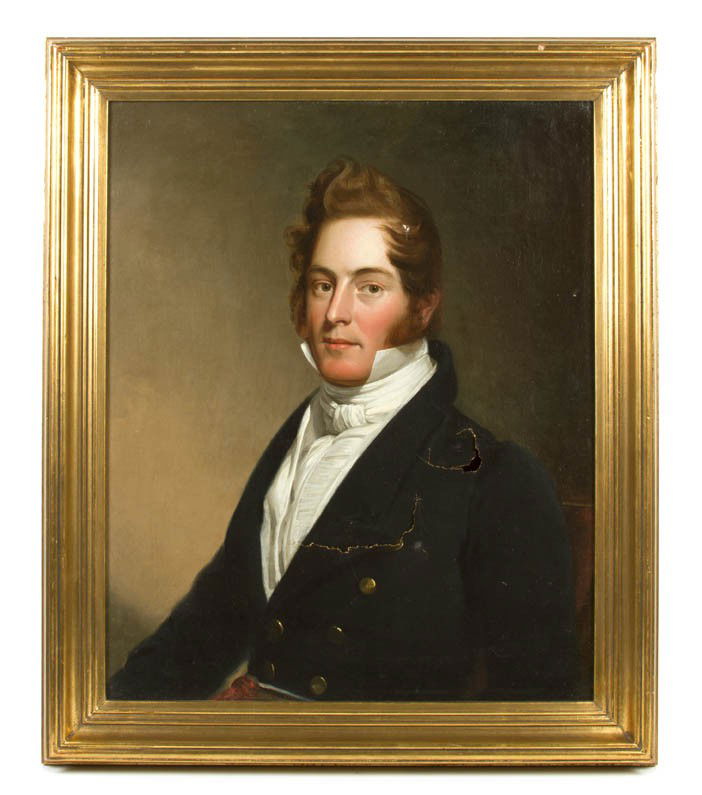 British School, (19th century), Portrait of a Gen: British School (19th century) Portrait of a Gentleman oil on canvas 29 1/4 x 23 1/2 inches.