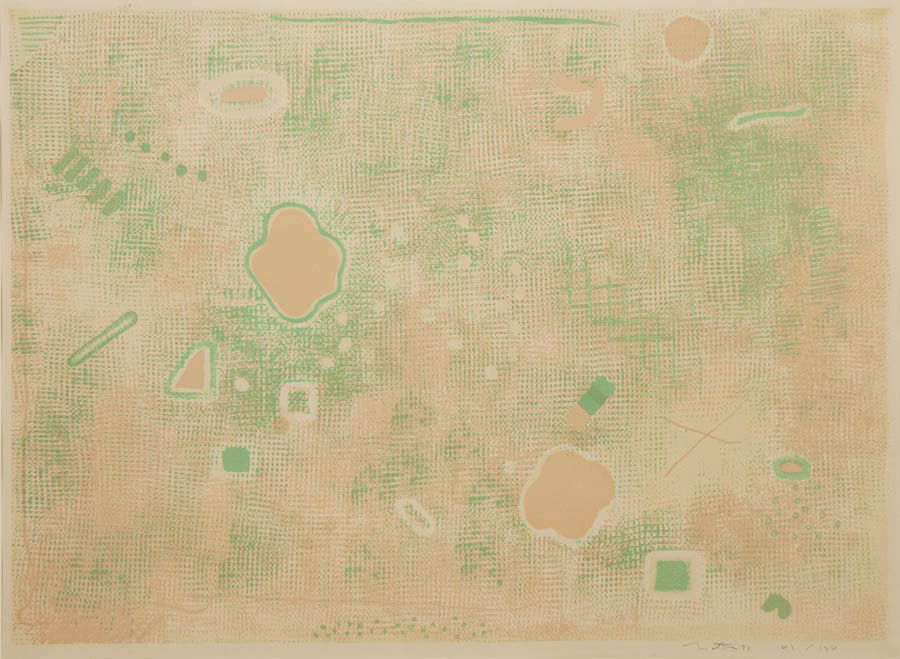 Robert Natkin, (American, 1930-2010), Lighting I,: Robert Natkin (American, 1930-2010) Lighting I, 1972 lithograph edition 42/150, signed Natkin, and dated (lower right) 21 1/2 x 29 1/2 inches.