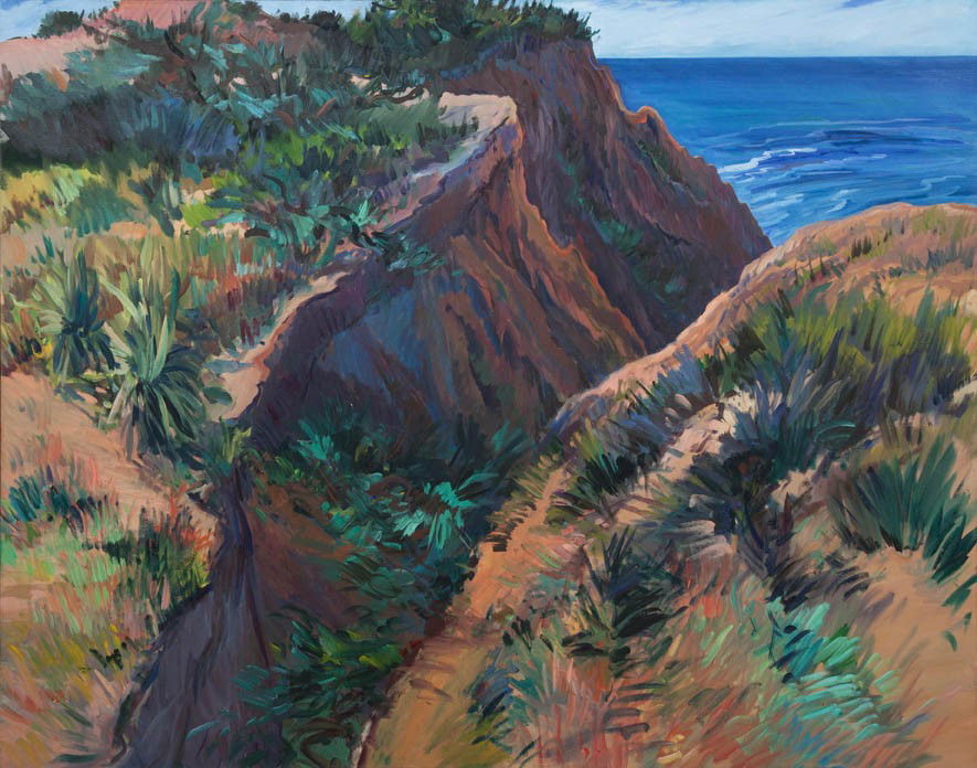 Deborah Brown, (20th century), Purple Ravine, 198: Deborah Brown (20th century) Purple Ravine, 1987 oil on canvas 48 x 60 inches.