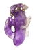128: An Antique Yellow Gold and Carved Amethyst Toggle