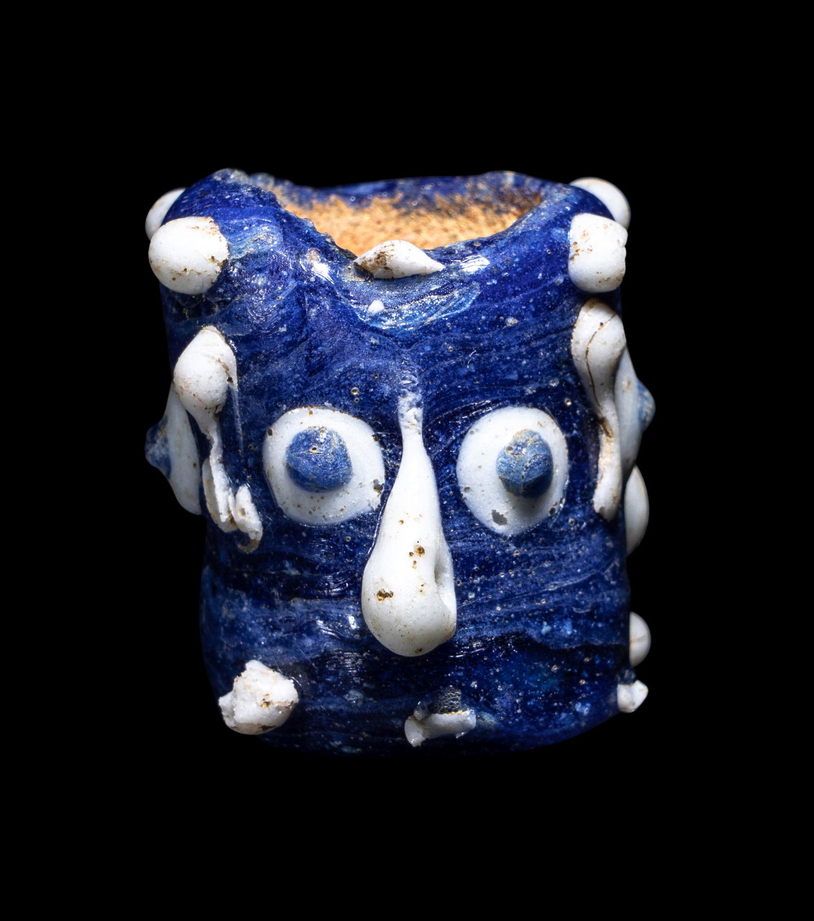A Phoenician Glass Triple-Face Bead (1 of 4)