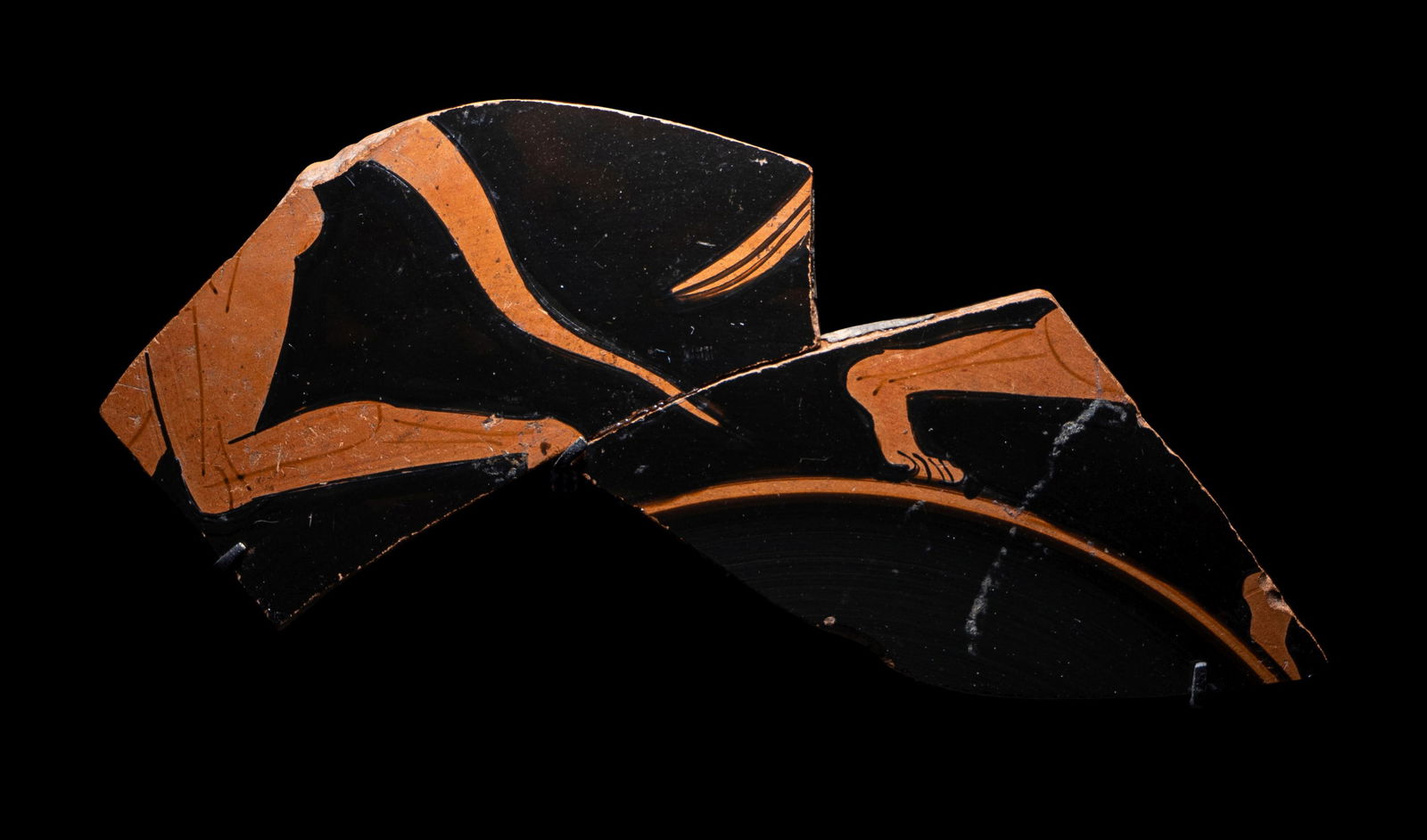 An Attic Red-Figured Fragment from a  Kylix (1 of 4)