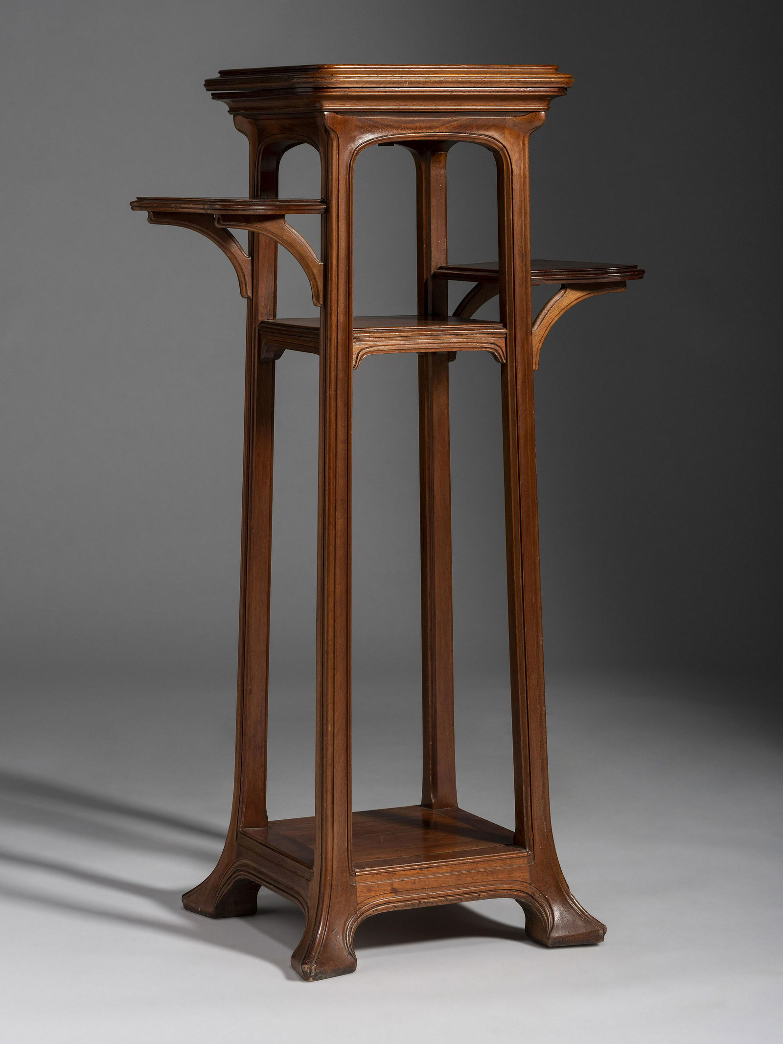 Style of Eugène Gaillard French, Early 20th Century Tiered Pedestal (1 of 9)