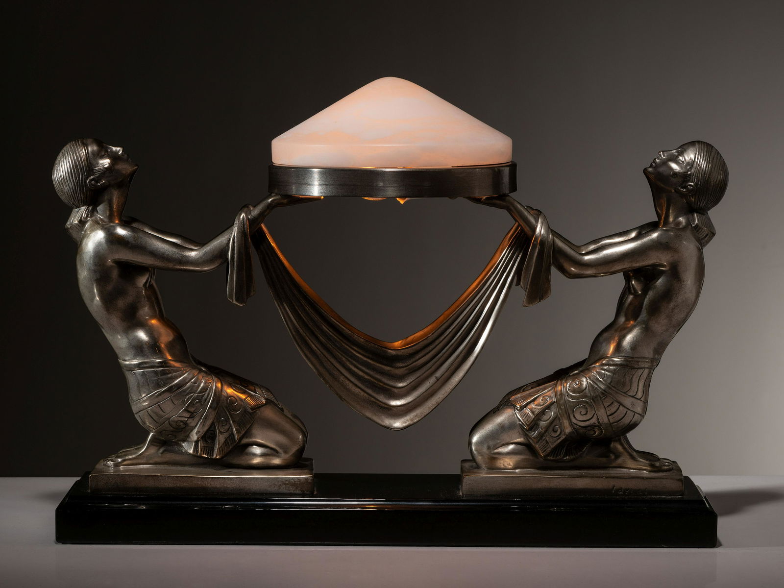 Pierre Le Faguays (French, 1892-1962) L'Offrande Lamp (1 of 5)