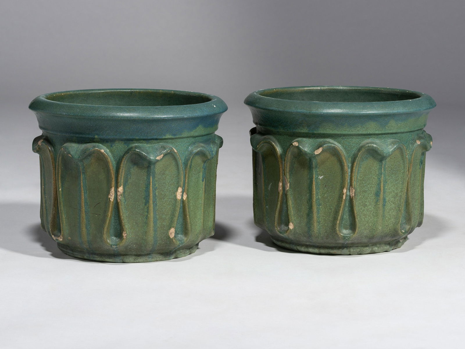 Rookwood Pottery American Pair of Matte Glazed Architectural Jardinières, 1905 (1 of 8)