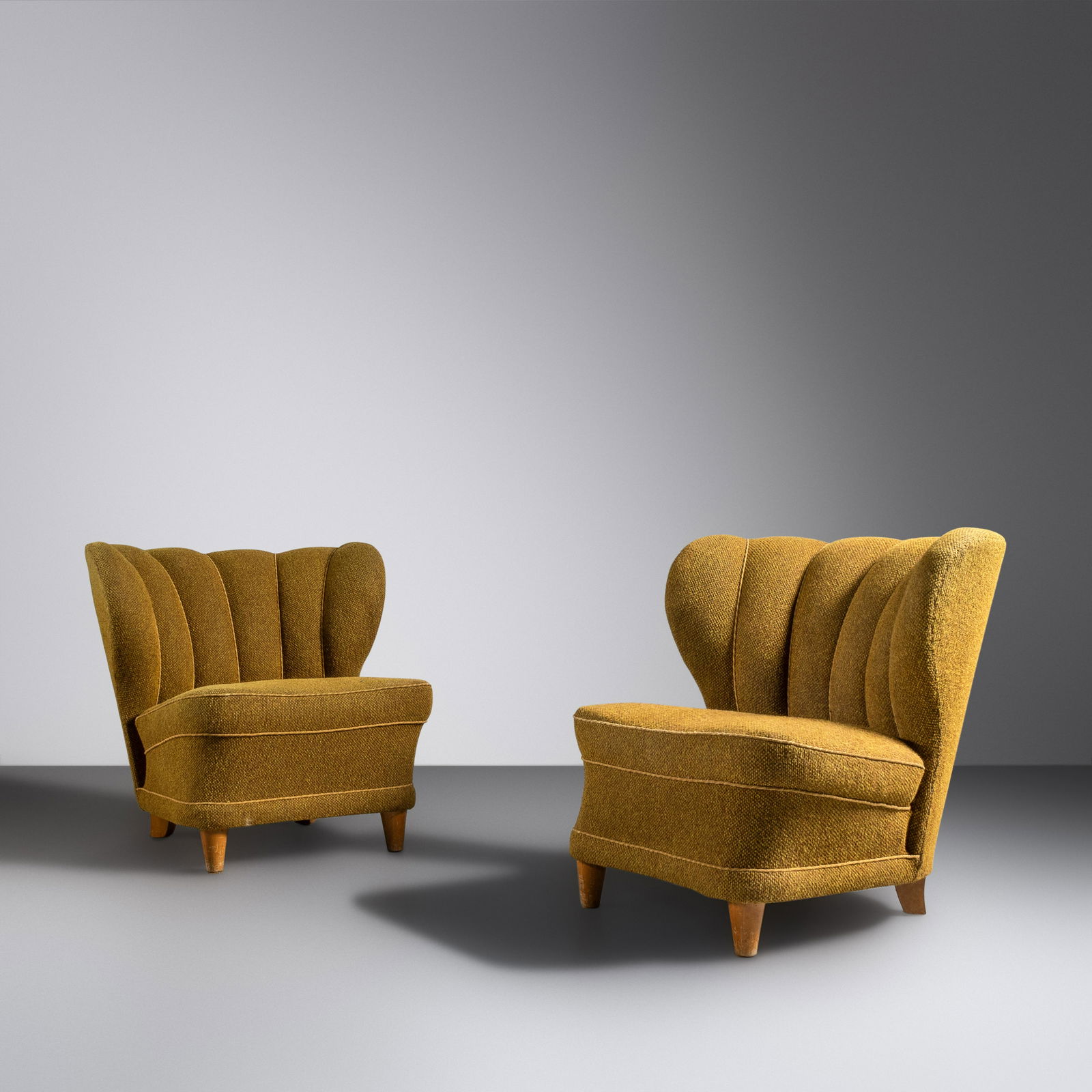 Carl-Johan Boman, Attribution (1883-1969) Pair of Lounge Chairs, c. 1940 Finland (1 of 2)