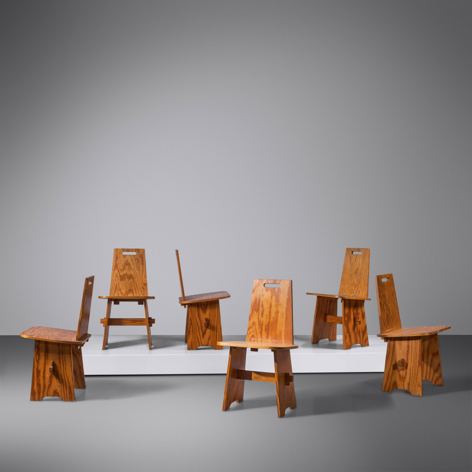 Swedish Mid 20th Century Set of Six Dining Chairs, c. 1950 (1 of 2)