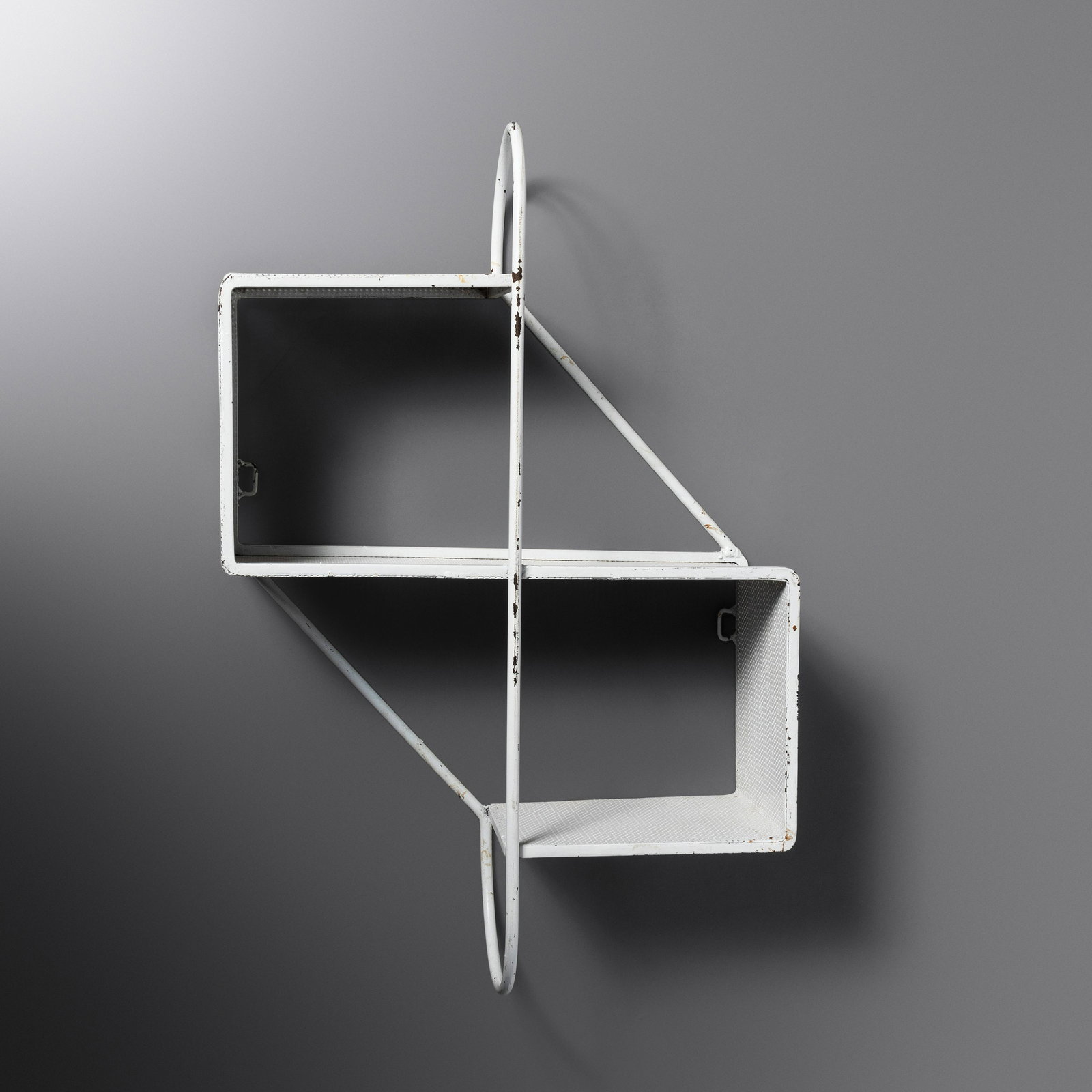 Mathieu Matégot, Attribution (1910-2001) Clé de Sol Wall Shelf, c. 1960 (1 of 2)