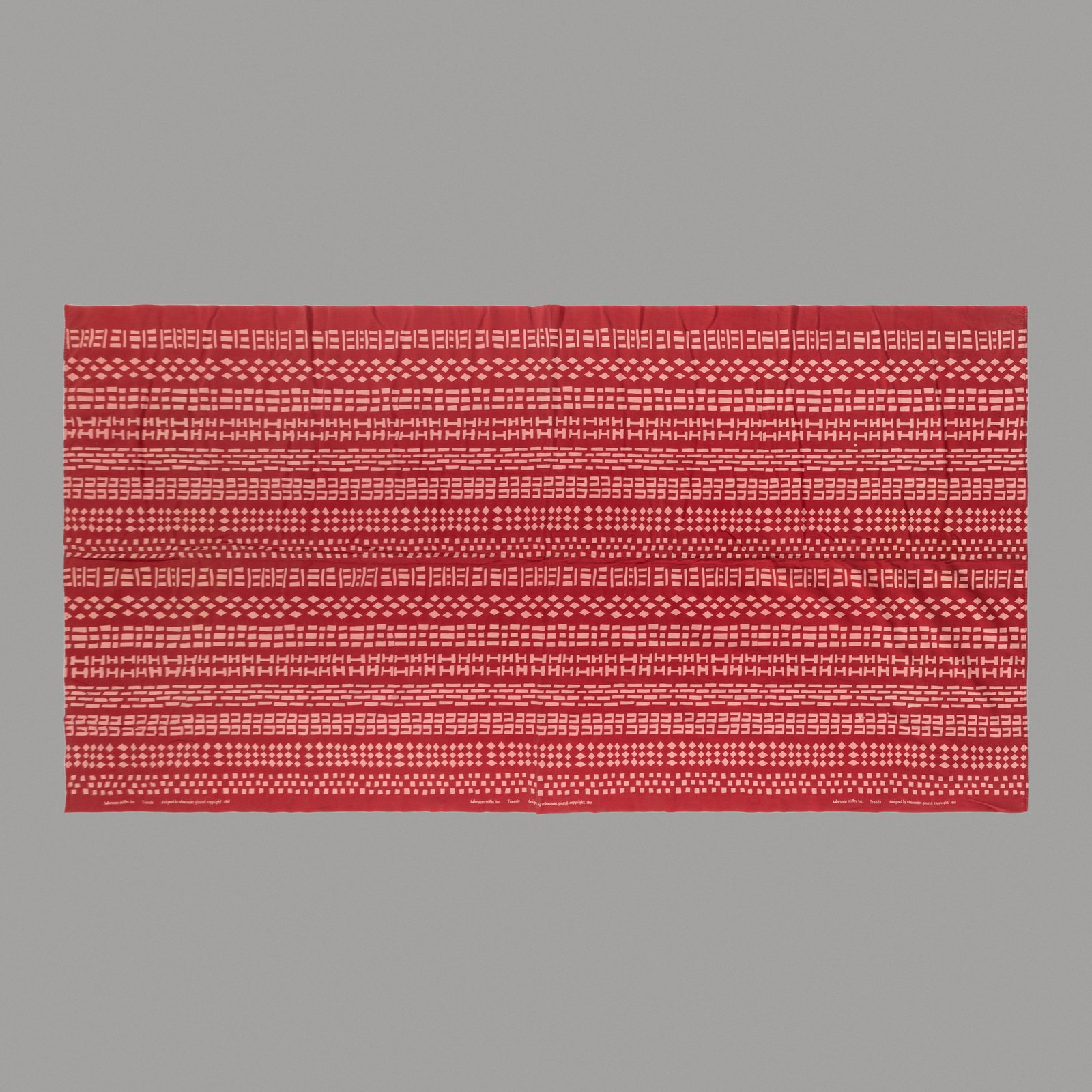 Alexander Girard  (1907-1993) Treads Textile, 1961 Herman Miller, USA (1 of 3)