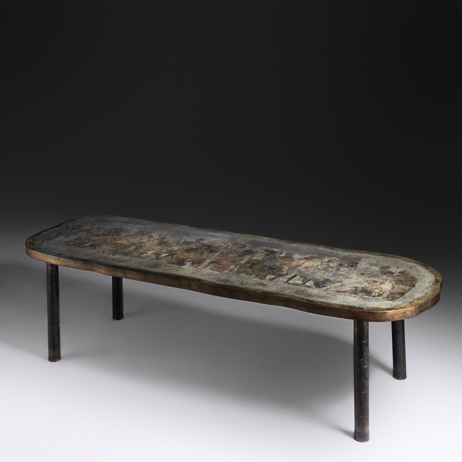 Philip and Kelvin LaVerne (1907-1987 | b. 1937) Romanesque Coffee Table LaVerne Collection, USA (1 of 13)