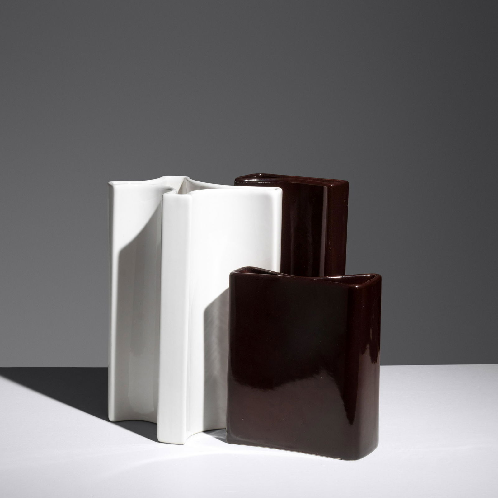 Angelo Mangiarotti (1921-2012) Three Vases Fratelli Brambilla, Italy (1 of 3)