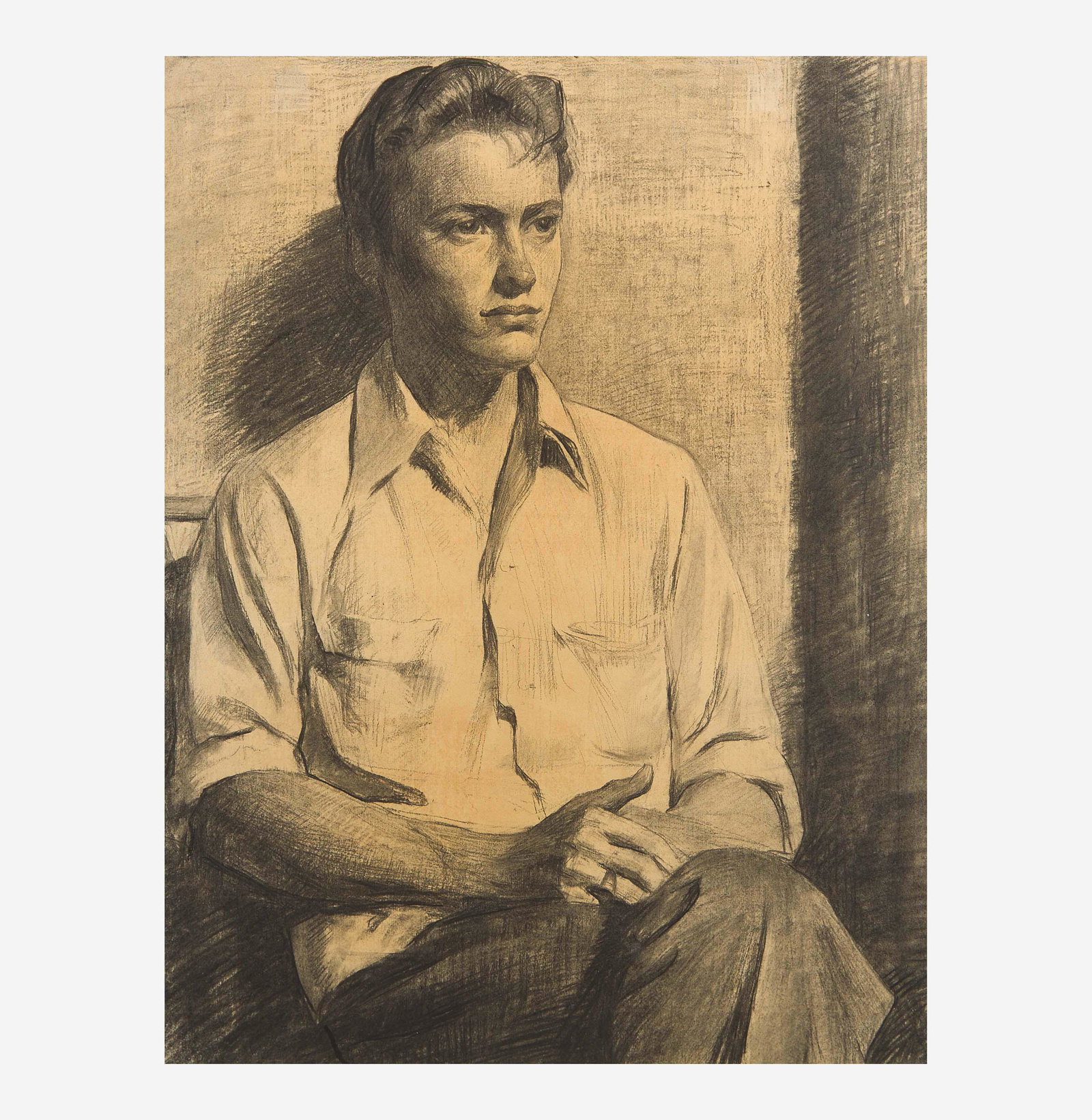 Daniel Garber (American, 1880-1958) Portrait of Robin Page (1 of 2)