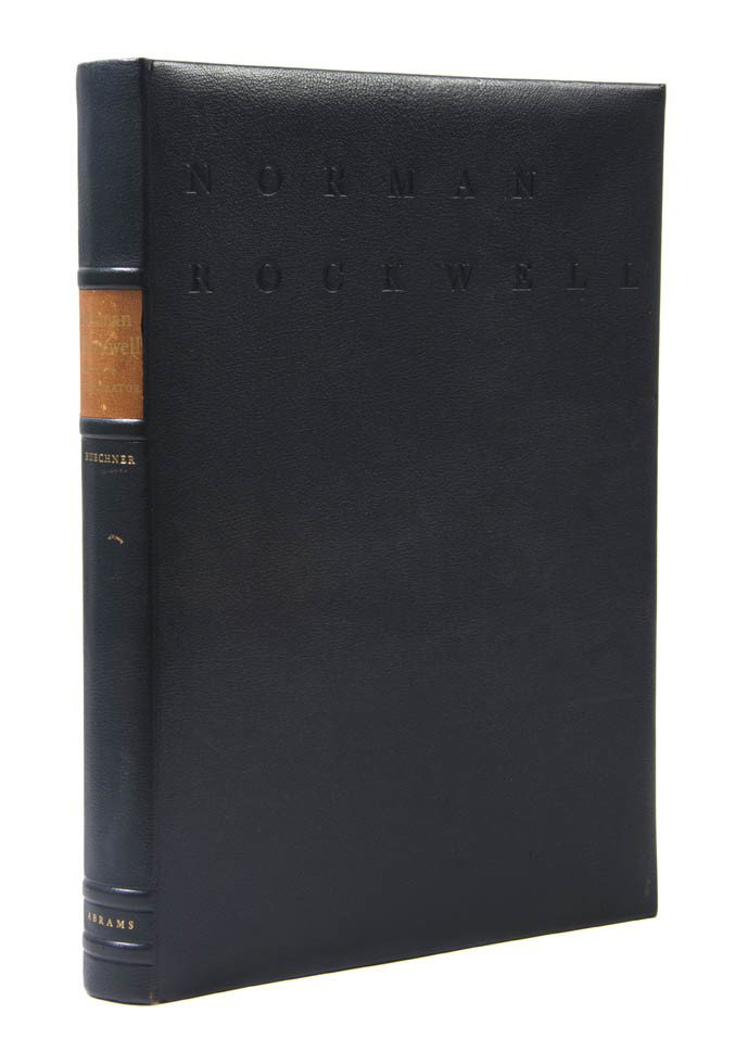 (ROCKWELL, NORMAN) BUECHNER, THOMAS S. Norman Rock: (ROCKWELL, NORMAN) BUECHNER, THOMAS S. Norman Rockwell: Artist and Illustrator. New York: Harry N. Abrams, (1970). Folio, publisher's blue blind-stamped morocco, marbled endpapers, marbled slipcase, t