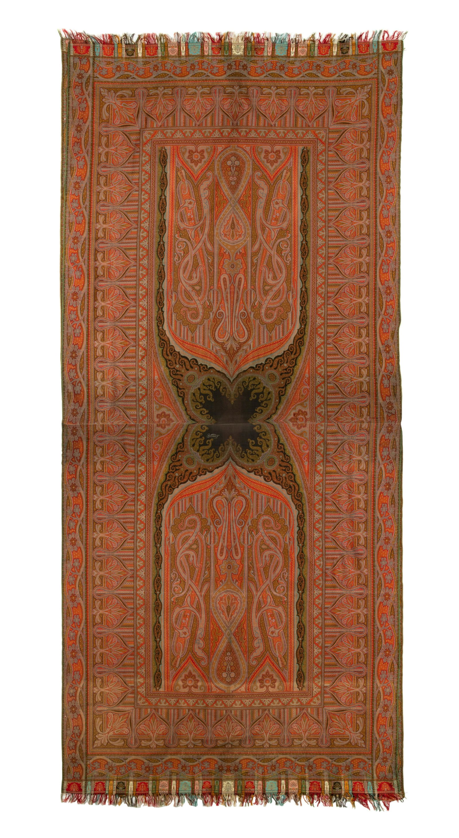 Herbert & Fils Woven Paisley Shawl with Woven Signature, 1855 (1 of 4)
