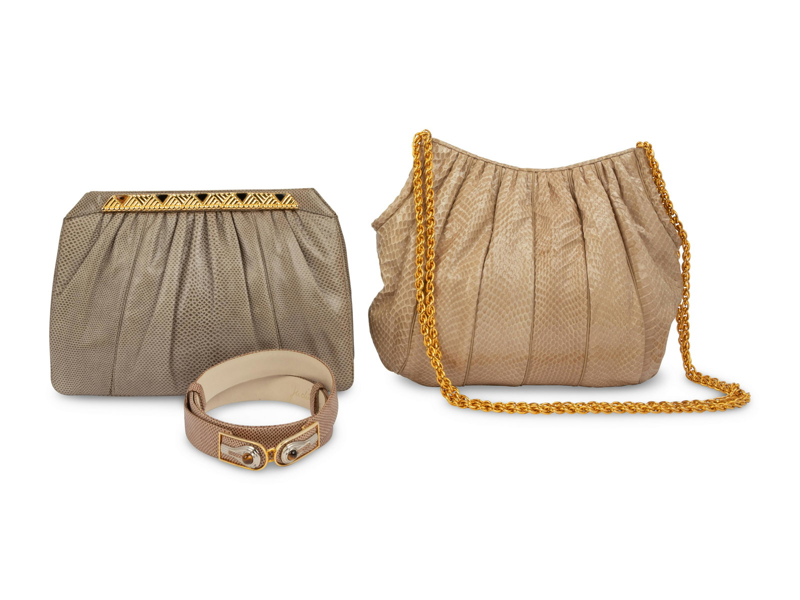 Three Judith Leiber Items: One Belt & Two Bags, 1980s (1 of 5)