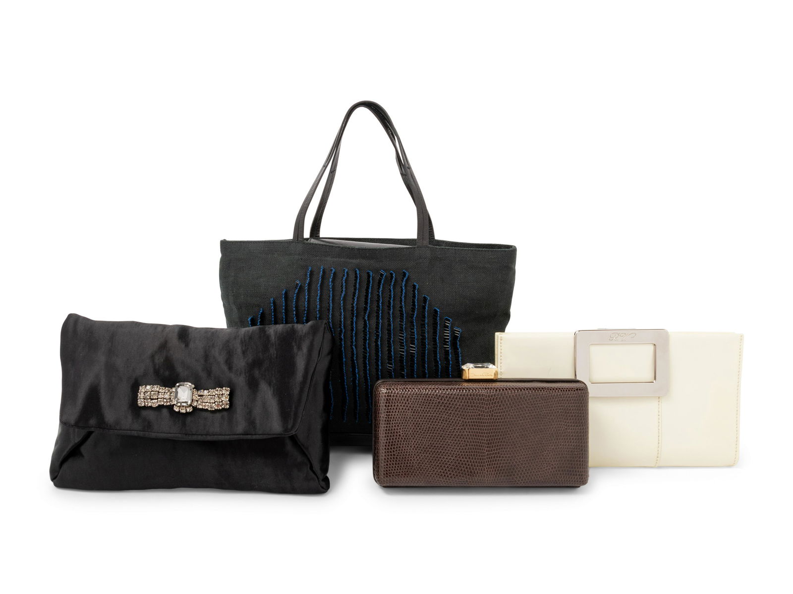 Four Designer Bags: One Lanvin, One Bottega Veneta, One Oscar de la Renta, One Roger Vivier, (1 of 3)