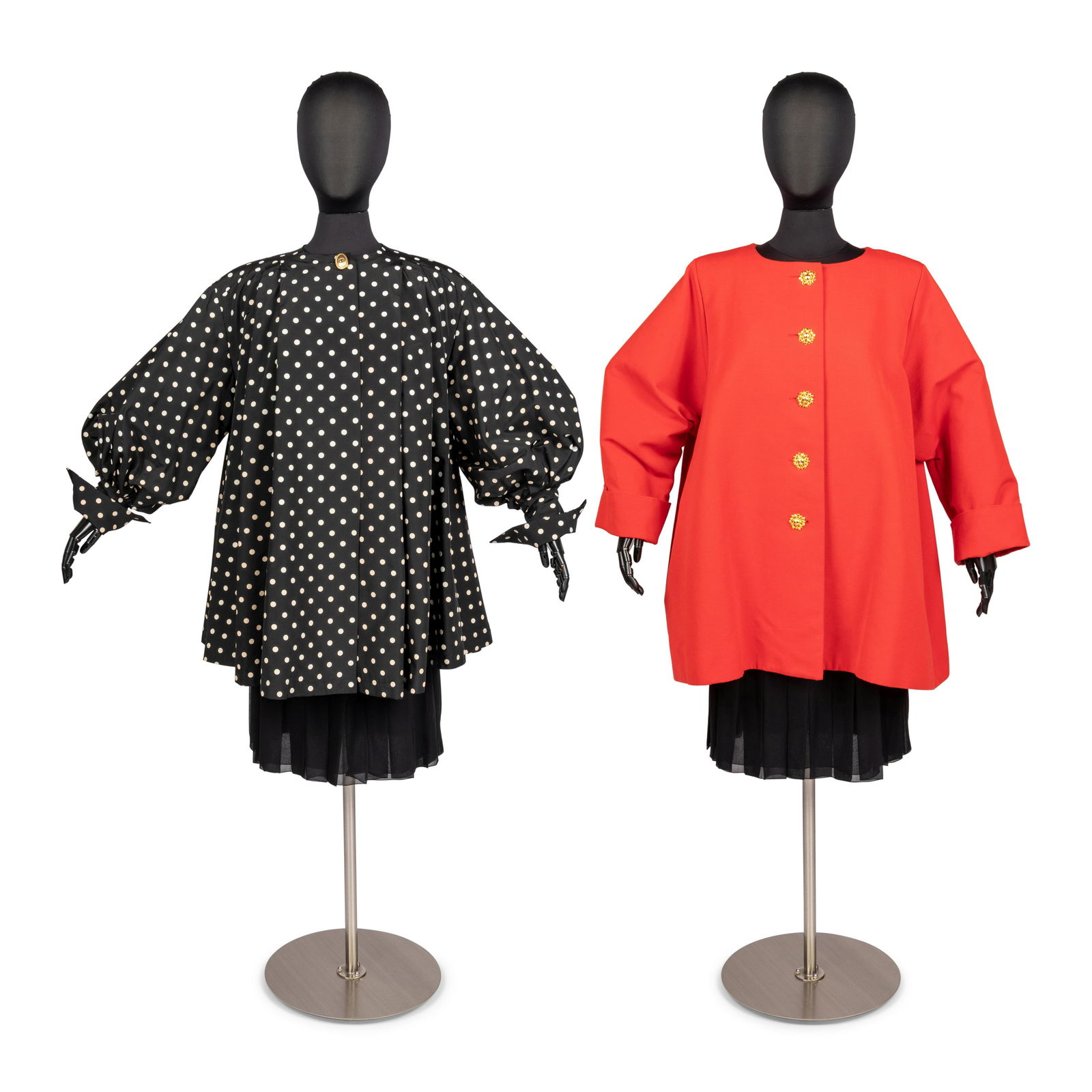 Two Oversized Designer Coats: Christian Dior & Yves Saint Laurent, c.1990 (1 of 4)