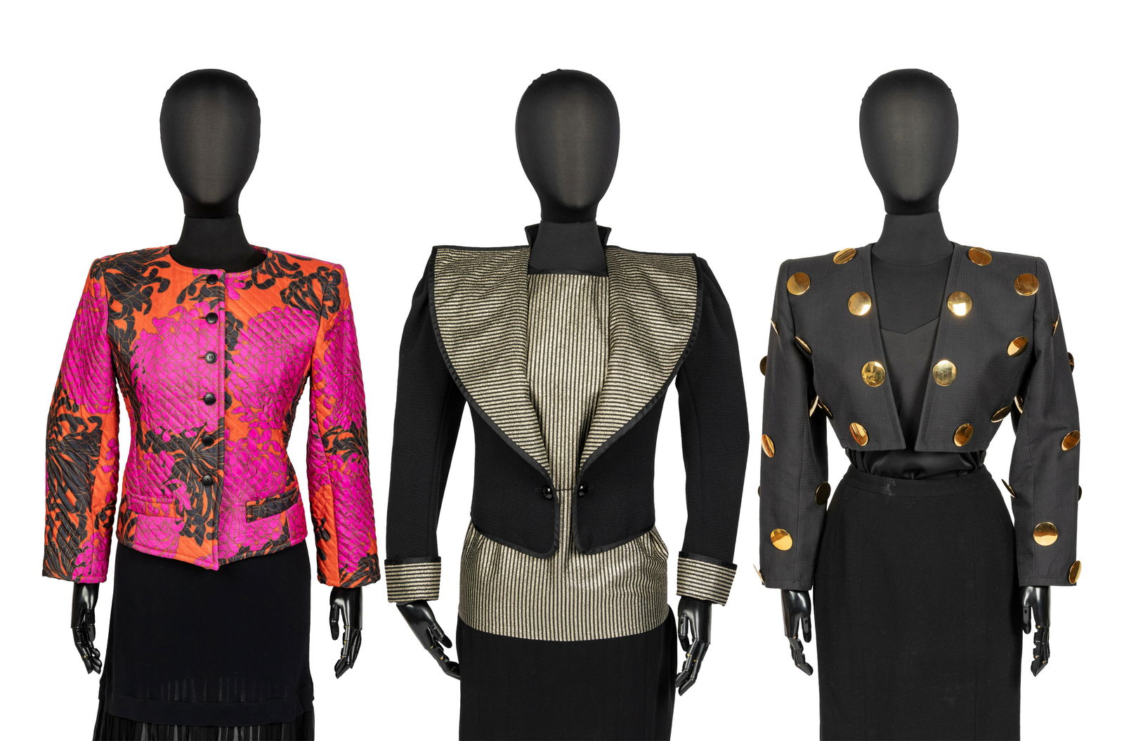 Four Saint Laurent Rive Gauche Items: Three Jackets & One Top, 1980s (1 of 4)