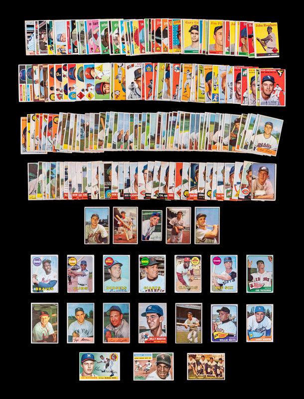 A Group of Over 200 1950s-60s Baseball Cards Including Multiple Hall of Famers, (1 of 5)