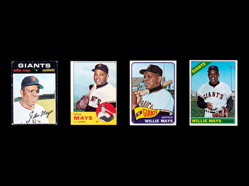 A Group of Willie Mays Topps Baseball Cards (1 of 4)