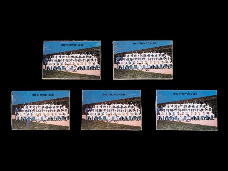 A Group of Five 1982 Chicago Cubs Red Lobster Factory Sealed Team Sets (Ryne Sandberg Rookie): A Group of Five 1982 Chicago Cubs Red Lobster Factory Sealed Team Sets (Ryne Sandberg Rookie) NOTE: If a bid is placed within one minute of the closing time of a lot, five additional minutes will be a
