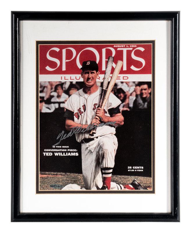 A Ted Williams Signed Autograph Sports Illustrated Cover Display (Upper Deck Authenticated), (1 of 4)