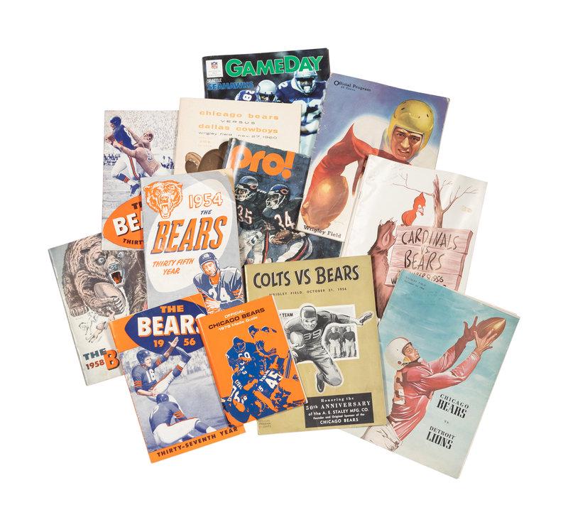A Group of Vintage Chicago Bears Ephemera, (1 of 2)