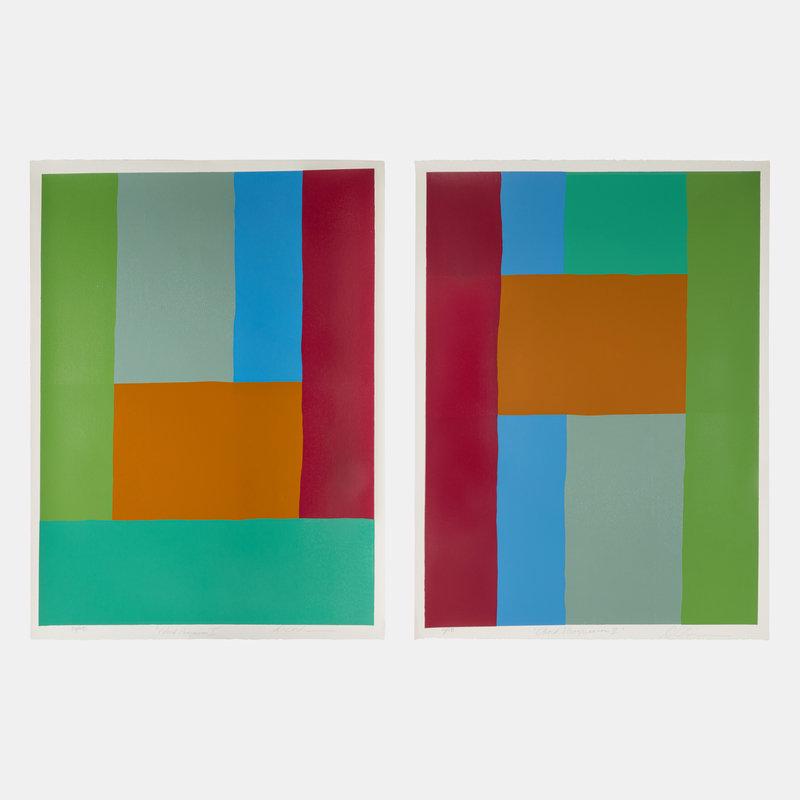 Dan Christensen (American, 1942-2007) Chord Progression I and II (two works): Dan Christensen (American, 1942-2007) Chord Progression I and II (two works) screenprints each signed and numbered out of 150 in pencil Each: 28 x 38 inches. Deaccessioned from t