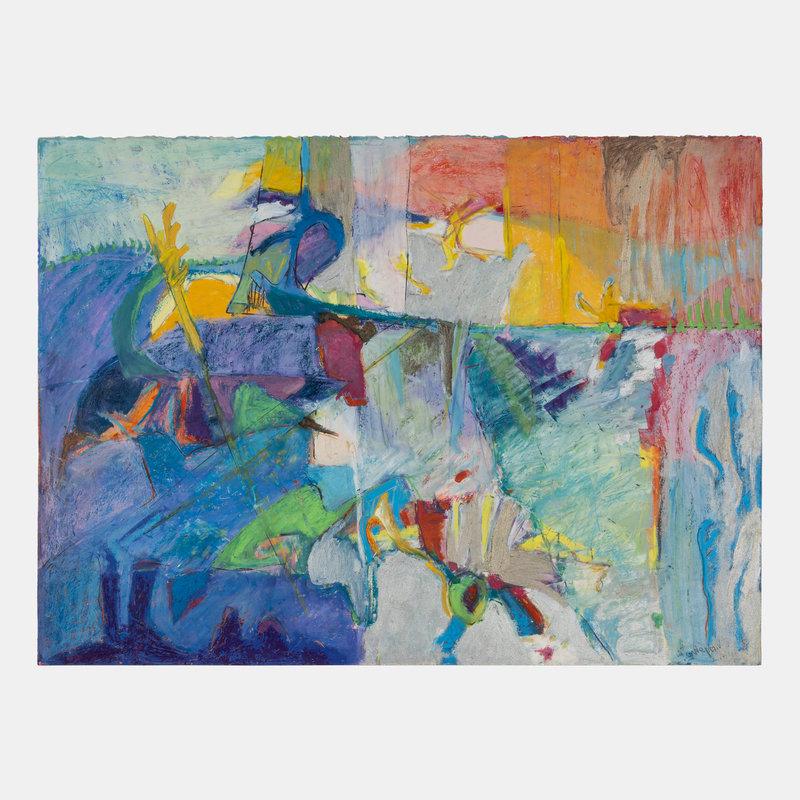 Kay Weprin (American, 20th Century) England Garden: Kay Weprin (American, 20th Century) England Garden oil pastel on paper signed Weprin (lower right) 22 x 30 inches. Property from a Private Art Collection Size 22 x 30 i
