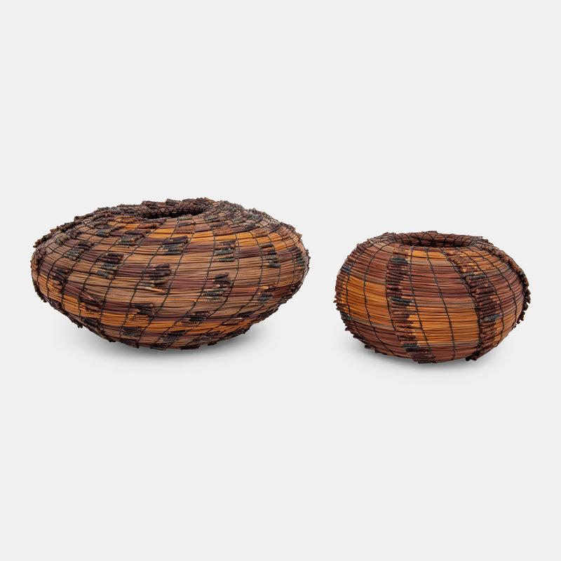 Fran Kraynek-Prince & Neil Prince
(American, Mid 20th Century)
Two Woven Baskets (1 of 3)