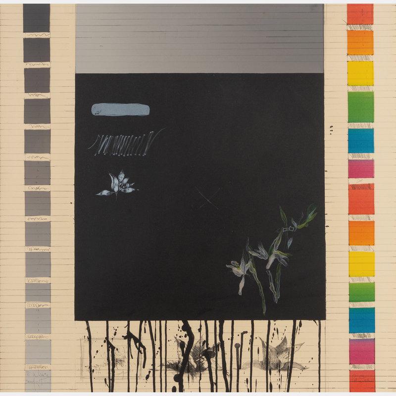 Pat Steir (American, b. 1940) Wish #2-Breadfruit, 1974: Pat Steir (American, b. 1940) Wish #2-Breadfruit, 1974 lithograph signed, titled, dated, and numbered 40/50 in pencil 31 1/2 x 32 inches. Size 31 1/2 x 32 inches. Condi