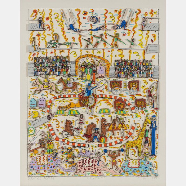 James Rizzi (american, 1950 2011) Circus, 1984