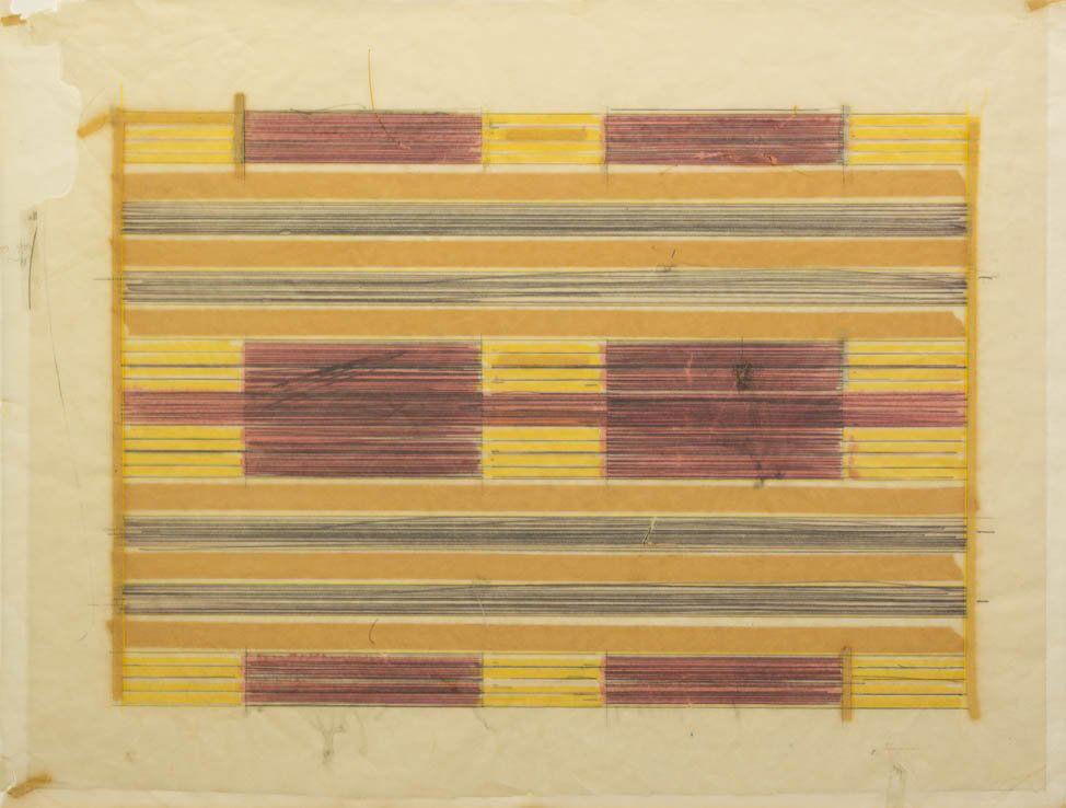 Ed Moses, (American, b. 1926), Untitled No. 6, 197: Ed Moses (American, b. 1926) Untitled No. 6, 1971 graphite, colored pencil, and tape on paper initialled E. and dated (lower right) 23 x 31 inches. Property from the Collection of Mr.