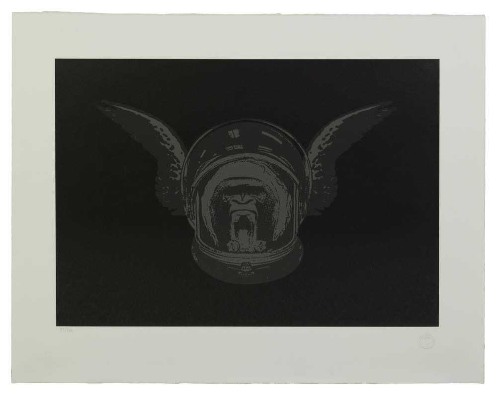 Nick Walker, (British, b. 1969), Apish Angel, 200: Nick Walker (British, b. 1969) Apish Angel, 2007 screenprint edition 53/150, initialled NW (lower right) 17 1/2 x 24 3/4 inches.