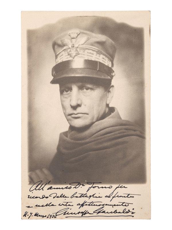 GARIBALDI, Giuseppe, II (1879-1950). Signed and inscribed photograph. March 1926.  (1 of 1)