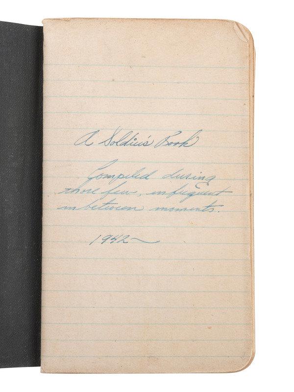 [WWII]. Diary and ephemera archive of Emerson J. Duricky, 3rd Brigade Army, Amphibious. (1 of 11)
