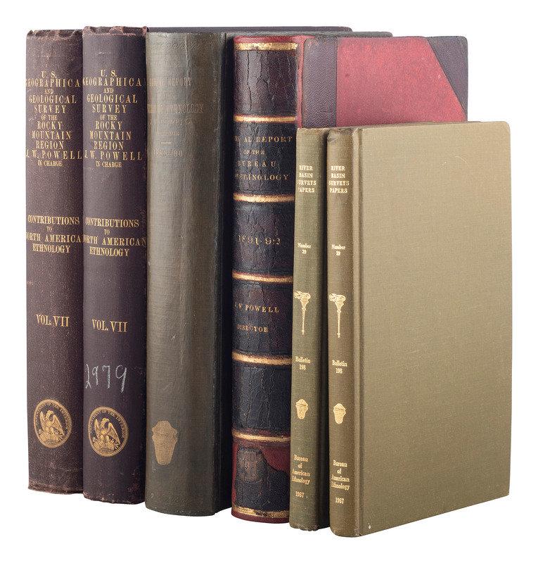 [NATIVE AMERICANA - ETHNOLOGY].  A group of Ethnology works, including Dakota-English Dictionary. (1 of 12)