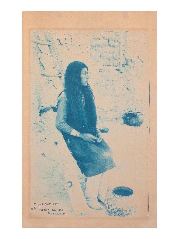 [NATIVE AMERICANS - WESTERN AMERICANA]. LUMMIS, C.F. 24 cyanotypes of native subjects and miners.: [NATIVE AMERICANS - WESTERN AMERICANA]. LUMMIS, C.F. 24 cyanotypes of native subjects and miners. 24 cyanotypes by or attributed to Charles F. Lummis (1859-1928), ranging in size from 8 x 5 in. to 10 