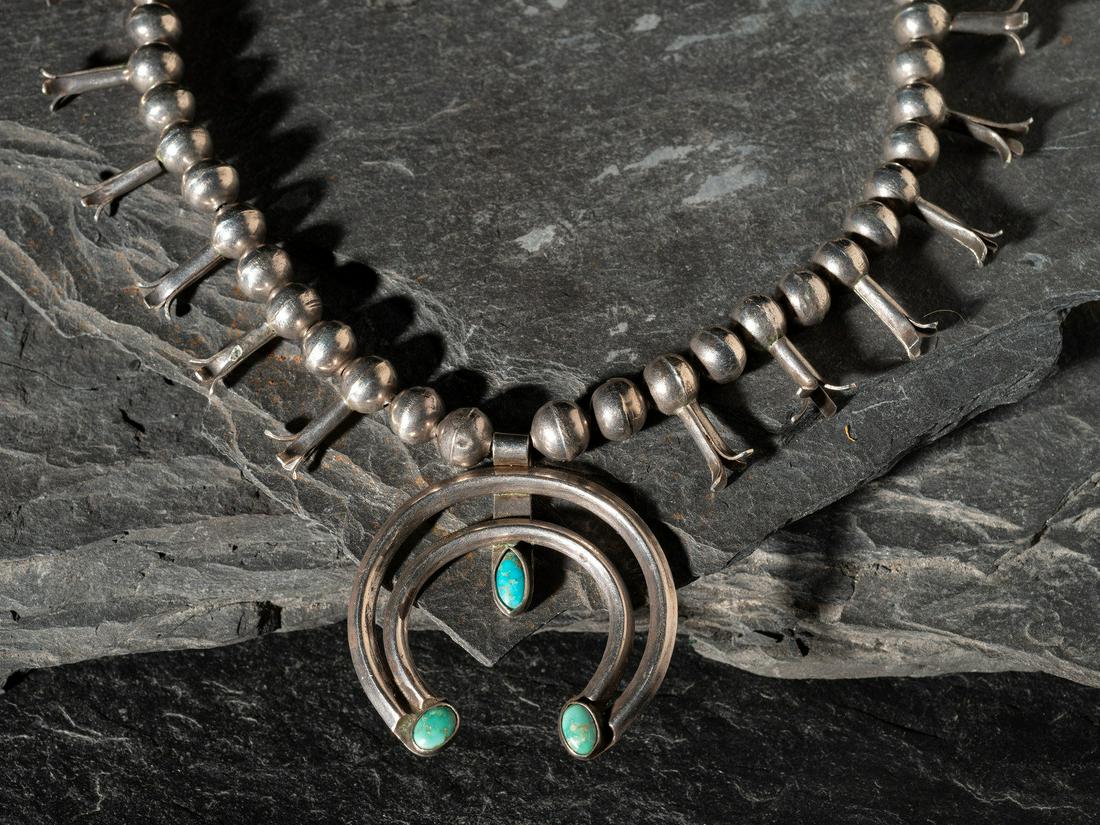 Navajo Child's Squash Blossom Necklace (1 of 5)