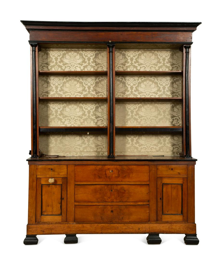 A Biedermeier Walnut and Ebony Bookcase (1 of 5)