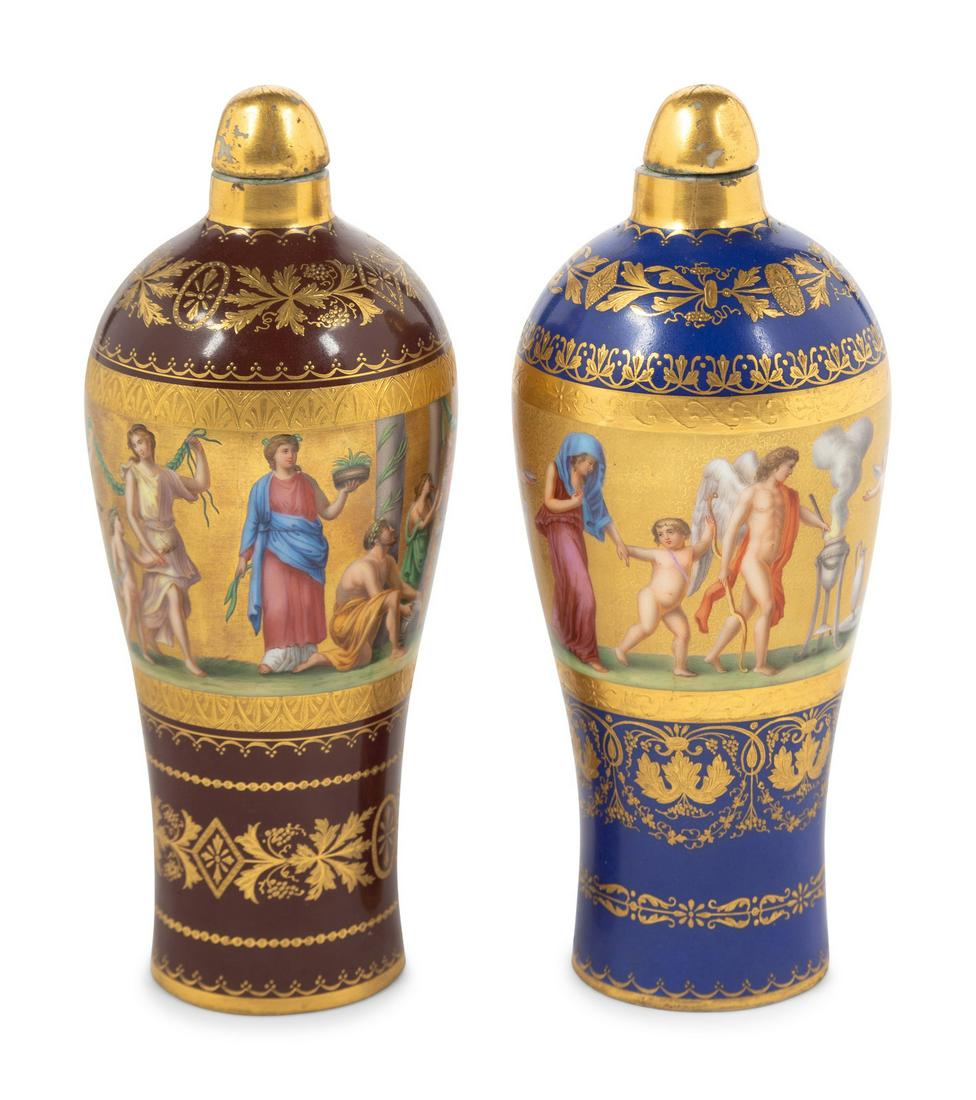 Two Vienna Porcelain Covered Vases (1 of 3)