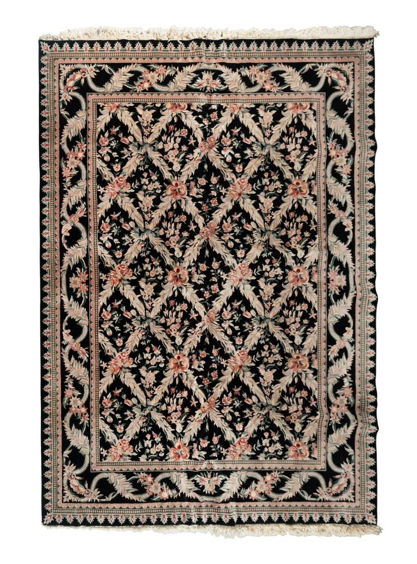 An Indo-Kashan Wool Rug (1 of 3)