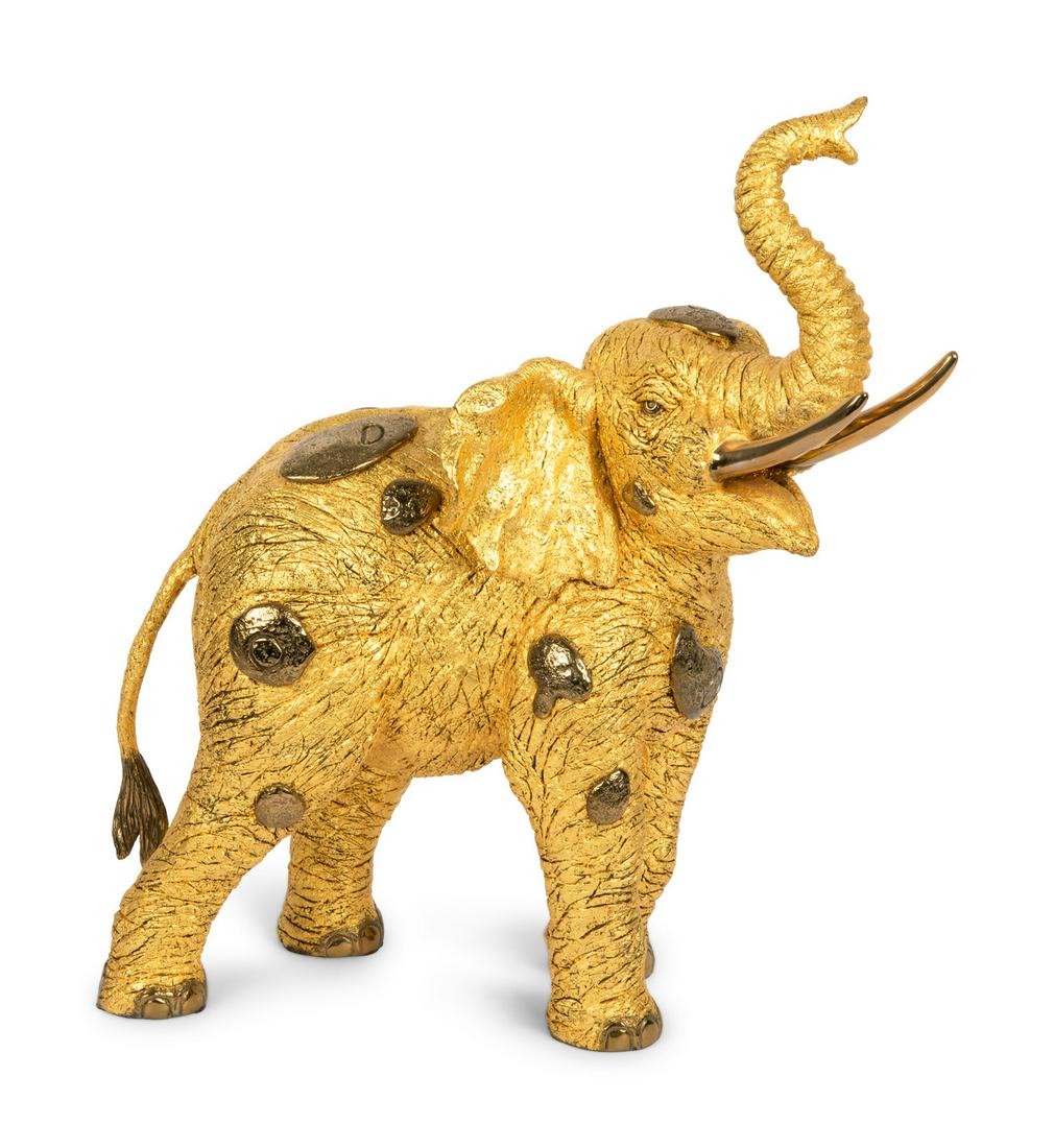 Tiefeng Jiang
(Chinese/American, b. 1938)
Gilt Bronze Elephant, 1994 (1 of 5)