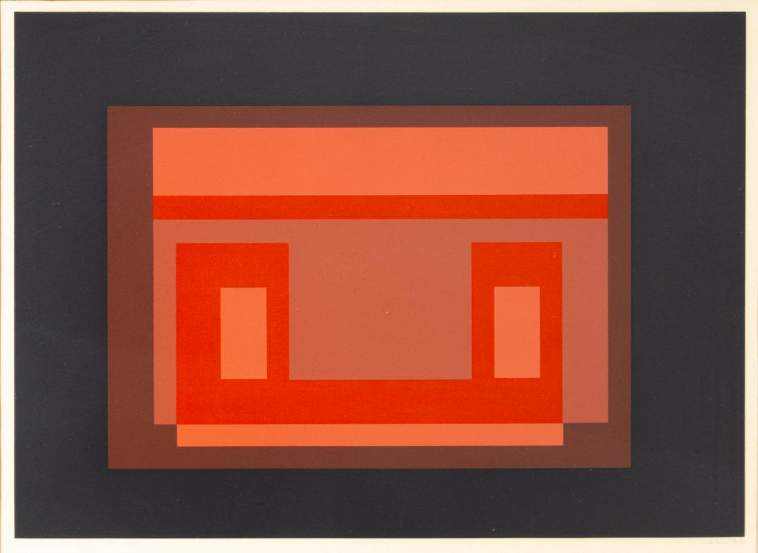Josef Albers (American/German, 1888-1976) Variant X, 1966 (1 of 4)
